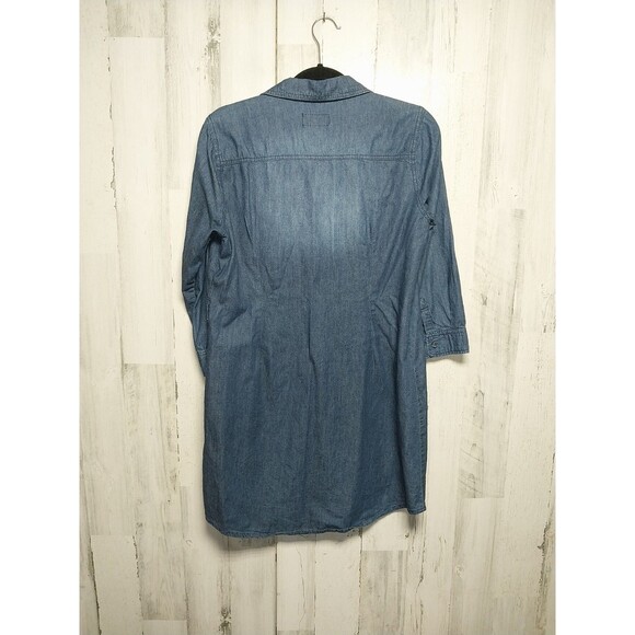 Ci Sono Denim Collection Button Down Chambray Shirt Dress Size Large - Picture 5 of 6